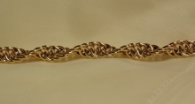 10k Yellow Gold Rope Chain Bracelet