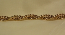 10k Yellow Gold Rope Chain Bracelet