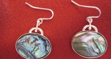 Sterling Silver Earrings with Mother of Pearl