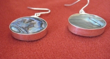 Sterling Silver Earrings with Mother of Pearl