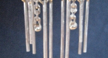 Sterling Silver Wind Chime Earrings