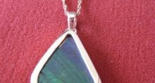 14k Yellow Gold Pendant with Ammolite