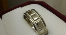 14k White Gold Men’s Band